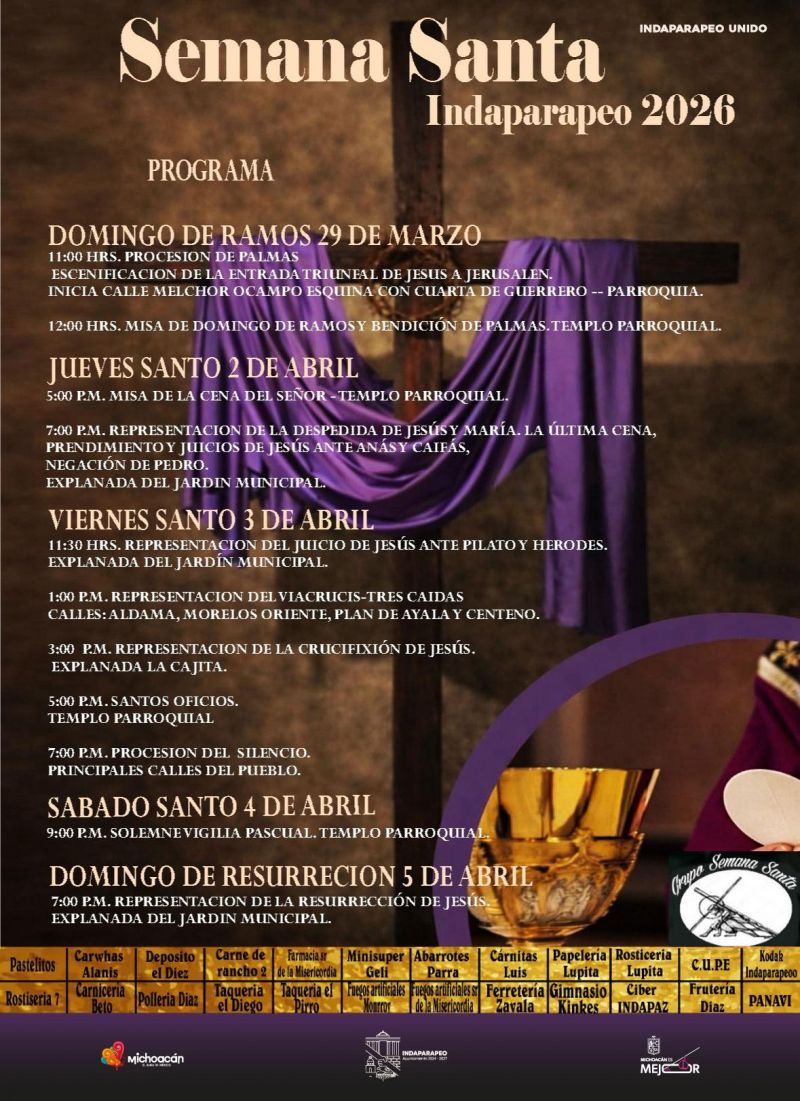 SEMANA SANTA INDAPARAPEO 2026