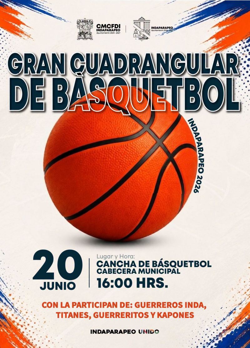 Cuadrangular de Básquetbol Indaparapeo 2026